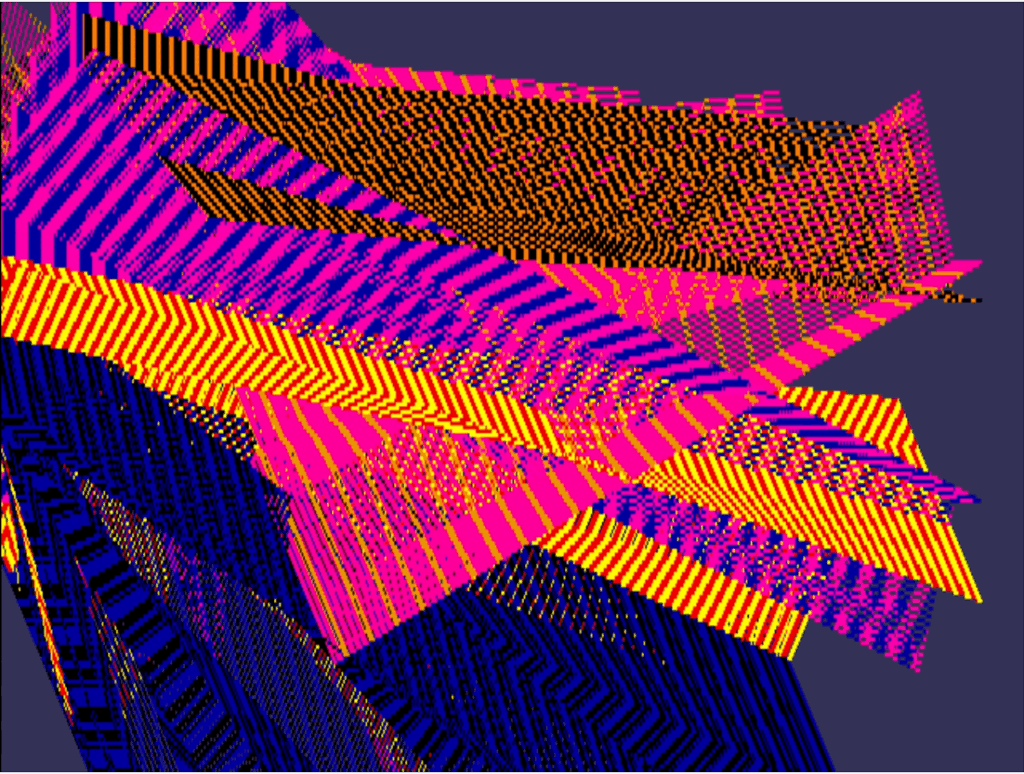 Samia Halaby: Kinetic Paintings