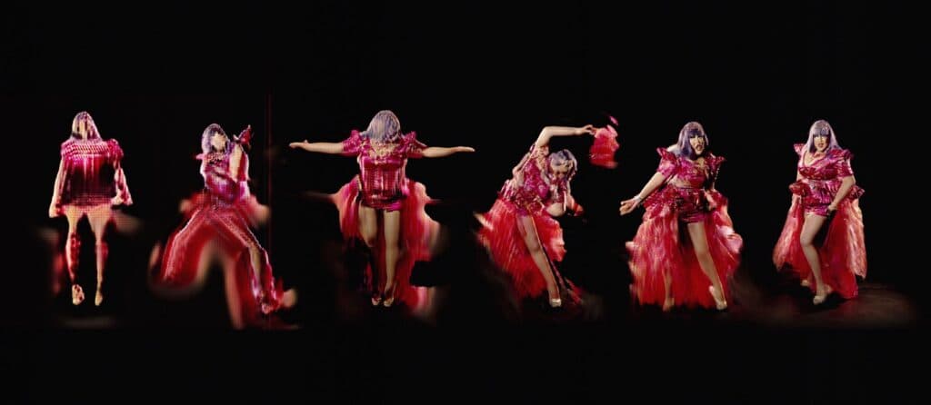 Jake Elwes: Zizi in Motion: A Deepfake Drag Utopia (Movement by Wet Mess)